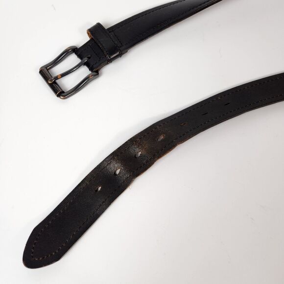 Black Leather Dickies Belt Mens 40 Chore Wear Work Utility Tactical Barn Quality - Picture 7 of 10